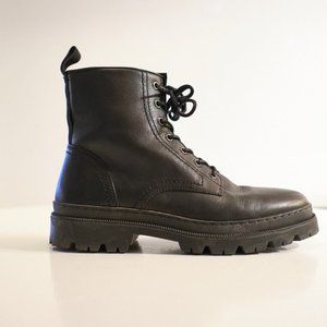 Aldo Men's Jonasa Leather Lace-up Black Boots (Only worn a few times)